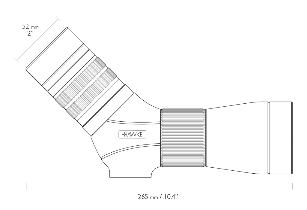 Hawke Frontier ED X 15–35x56 Spotting Scope