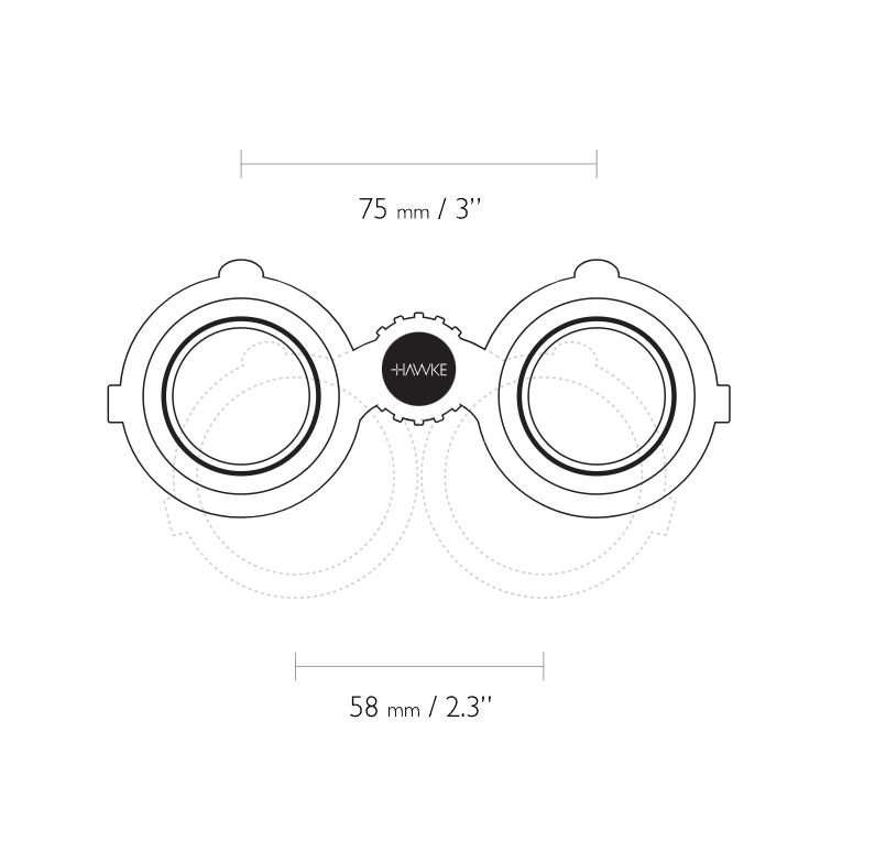 Hawke Endurance ED 10x50 Binocular - Black