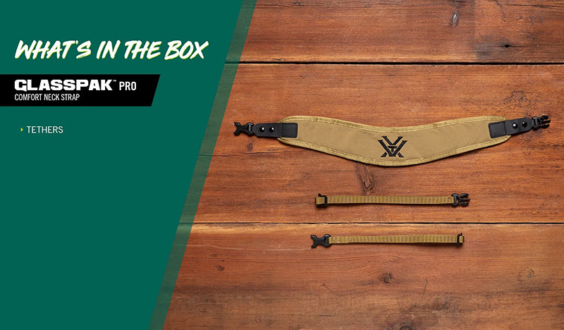 Vortex GlassPak Pro Comfort Neck Strap-Tan